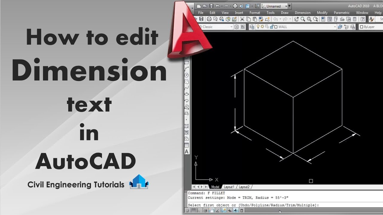 edit dimensions in autocad